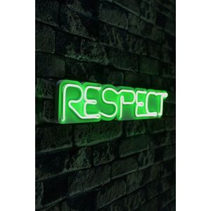 Decoratiune luminoasa LED, Respect, Benzi flexibile de neon, DC 12 V, Verde imagine