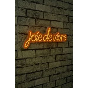 Decoratiune luminoasa LED, Joie de Vivre, Benzi flexibile de neon, DC 12 V, Galben imagine