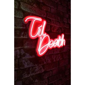 Decoratiune luminoasa LED, Til Death, Benzi flexibile de neon, DC 12 V, Rosu imagine