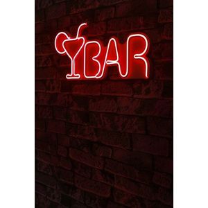 Decoratiune luminoasa LED, Bar, Benzi flexibile de neon, DC 12 V, Rosu imagine