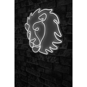 Decoratiune luminoasa LED, Lion, Benzi flexibile de neon, DC 12 V, Alb imagine