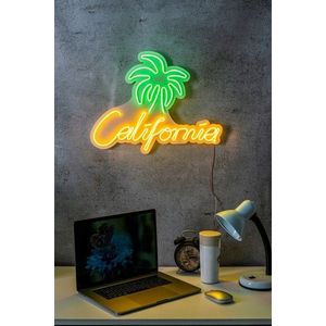 Decoratiune luminoasa LED, California, Benzi flexibile de neon, DC 12 V, Verde galben imagine