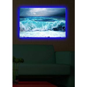 Tablou decorativ cu lumina LED, 4570DACT-15, Canvas, Dimensiune: 45 x 70 cm, Multicolor imagine