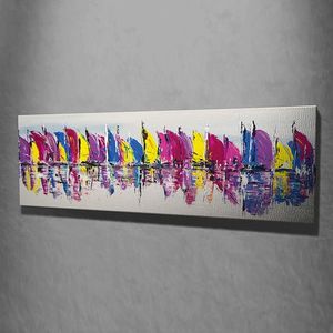 Tablou decorativ, PC92, Canvas, 30 x 80 cm, Multicolor imagine