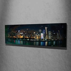 Tablou decorativ, PC94, Canvas, 30 x 80 cm, Multicolor imagine