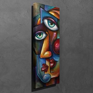 Tablou decorativ, PC99, Canvas, 30 x 80 cm, Multicolor imagine