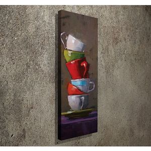 Tablou decorativ, PC086, Canvas, 30 x 80 cm, Multicolor imagine