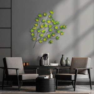 Decoratiune de perete, Acer Palmatum, Metal, 92 x 116 cm, Multicolor imagine