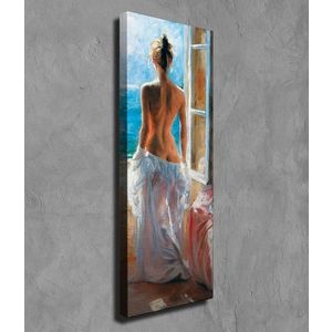 Tablou decorativ, PC202, Canvas, Lemn, Multicolor imagine