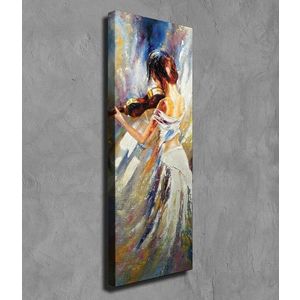 Tablou decorativ, PC206, Canvas, Lemn, Multicolor imagine