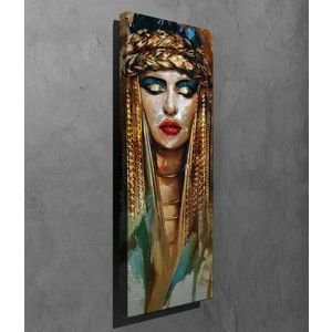 Tablou decorativ, PC219, Canvas, Lemn, Multicolor imagine