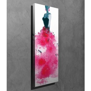 Tablou decorativ, PC224, Canvas, Lemn, Multicolor imagine