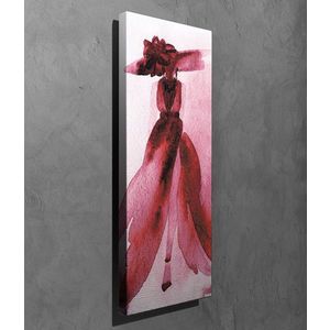 Tablou decorativ, PC225, Canvas, Lemn, Multicolor imagine