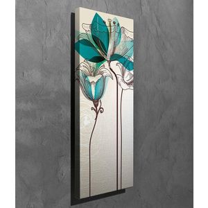 Tablou decorativ, PC250, Canvas, Lemn, Multicolor imagine