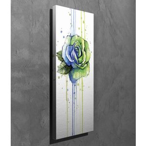 Tablou decorativ, PC254, Canvas, Lemn, Multicolor imagine