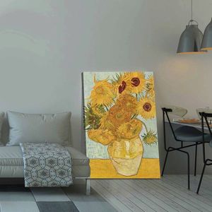 Tablou decorativ, 70100VANGOGH003, Canvas , Lemn, Multicolor imagine