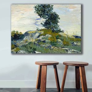 Tablou decorativ, 70100VANGOGH019, Canvas , Lemn, Multicolor imagine