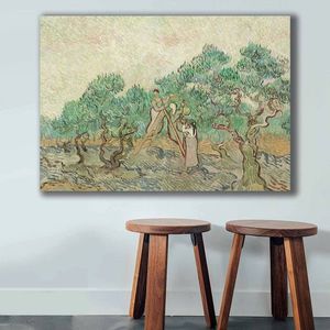 Tablou decorativ, 70100VANGOGH021, Canvas , Lemn, Multicolor imagine