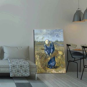 Tablou decorativ, 70100VANGOGH029, Canvas , Lemn, Multicolor imagine