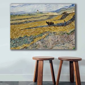 Tablou decorativ, 70100VANGOGH042, Canvas , Lemn, Multicolor imagine