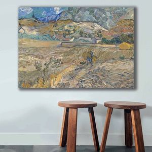 Tablou decorativ, 70100VANGOGH065, Canvas , Lemn, Multicolor imagine