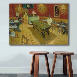 Tablou decorativ, 70100VANGOGH063, Canvas , Lemn, Multicolor imagine