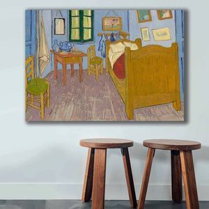 Tablou decorativ, 70100VANGOGH064, Canvas , Lemn, Multicolor imagine