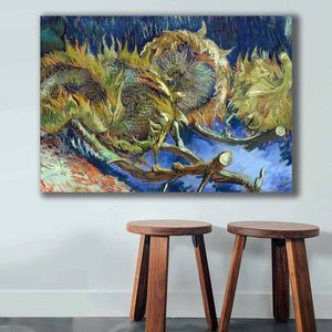 Tablou decorativ, 70100VANGOGH076, Canvas , Lemn, Multicolor imagine