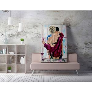 Tablou decorativ, WY196 (70 x 100), 50% bumbac / 50% poliester, Canvas imprimat, Multicolor imagine