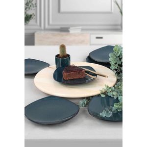 Set farfurii pentru desert, Keramika, 275KRM1273, Ceramica, Albastru inchis imagine