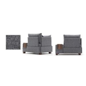 Fotoliu Fly Armchair Left, Balcab Home, 100x80x75 cm, lemn, gri imagine