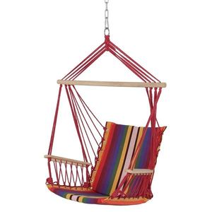 Leagan gradina/terasa, Hammock, 55 x 90 cm, rosu/multicolor imagine