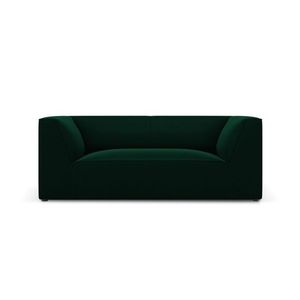 Canapea 2 locuri, Ruby, Micadoni Home, BL, 174x93x69 cm, catifea, verde bottle imagine