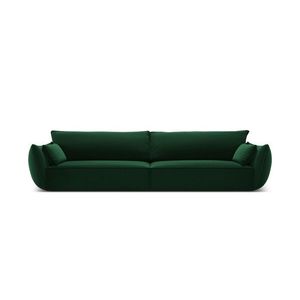 Canapea 4 locuri, Kaelle, Micadoni Home, BL, 248x110x85 cm, catifea, verde bottle imagine