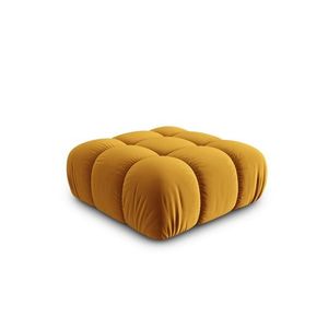 Taburet, Bellis, Micadoni Home, BL, 94x94x39 cm, catifea, galben imagine