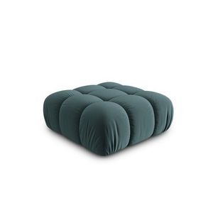 Taburet, Bellis, Micadoni Home, BL, 94x94x39 cm, catifea, albastru petrol imagine