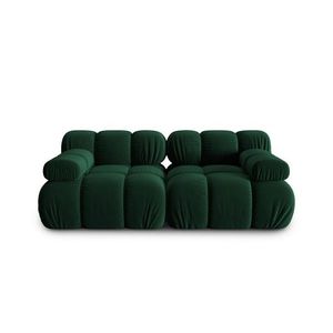 Canapea modulara 2 locuri, Bellis, Micadoni Home, BL, 188x94x63 cm, catifea, verde bottle imagine