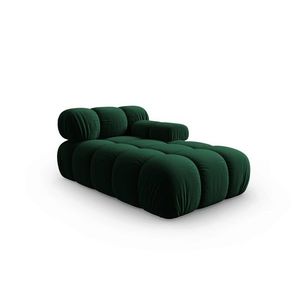 Sezlong living dreapta 1 loc, Bellis, Micadoni Home, BL, 157x97x62 cm, catifea, verde bottle imagine