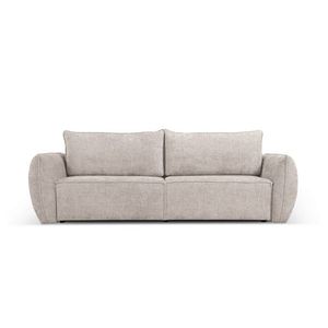 Canapea extensibila 3 locuri, Kaelle, Micadoni Home, BL, 244x97x91 cm, poliester chenille, bej imagine