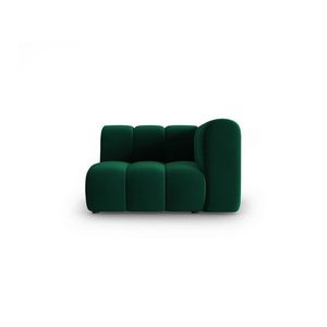 Modul canapea dreapta 1 loc, Lupine, Micadoni Home, BL, 114x87x70 cm, catifea, verde bottle imagine