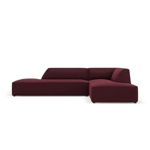 Coltar dreapta 4 locuri, Ruby, Micadoni Home, BL, fara cotiera, 273x180x69 cm, piele ecologica, bordo imagine