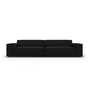 Canapea 3 locuri, Jodie, Micadoni Home, BL, 204x102x70 cm, poliester, negru imagine