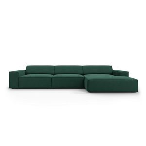 Coltar dreapta 4 locuri, Jodie, Micadoni Home, BL, 284x166x70 cm, poliester, verde imagine