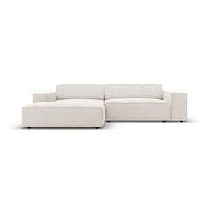 Coltar modular stanga 3 locuri, Jodie, Micadoni Home, BL, 224x166x70 cm, poliester, bej deschis imagine