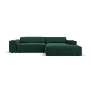 Coltar modular dreapta 3 locuri, Jodie, Micadoni Home, BL, 224x166x70 cm, poliester, verde imagine