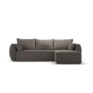 Coltar extensibil dreapta 4 locuri, Kaelle, Micadoni Home, BL, 252x165x87 cm, poliester chenille, gri imagine