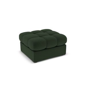 Taburet, Justin, Micadoni Home, BL, 60x60x38 cm, poliester, verde inchis imagine