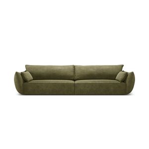 Canapea 4 locuri, Kaelle, Micadoni Home, BL, 248x110x85 cm, poliester chenille, verde imagine