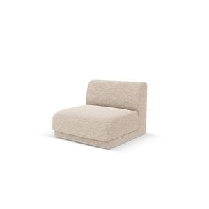 Modul canapea 1 loc fara cotiere, Miley, Micadoni Home, BL, 85x75x74 cm, poliester chenille, bej imagine