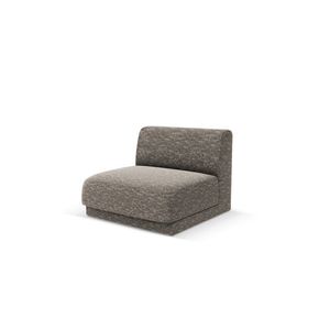 Modul canapea 1 loc fara cotiere, Miley, Micadoni Home, BL, 85x75x74 cm, poliester chenille, gri imagine